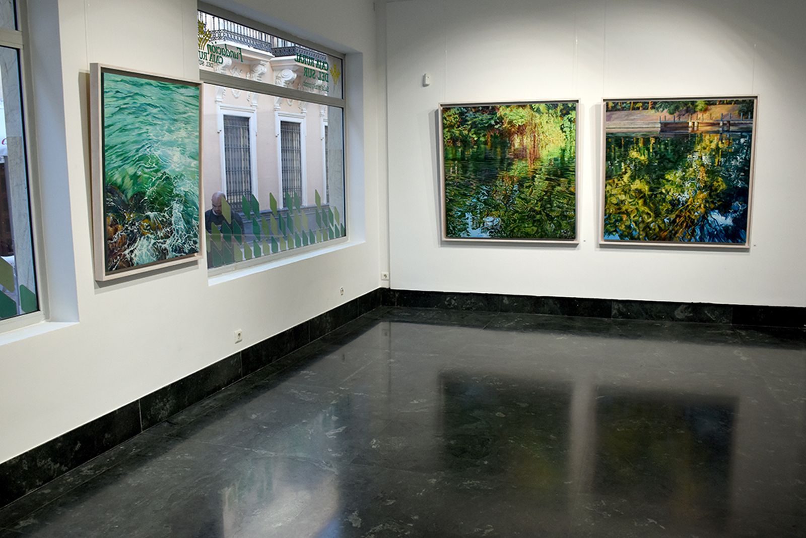 Inauguración exposición 'Naturaleza' del pintor ayamontino Juan Fernández.
