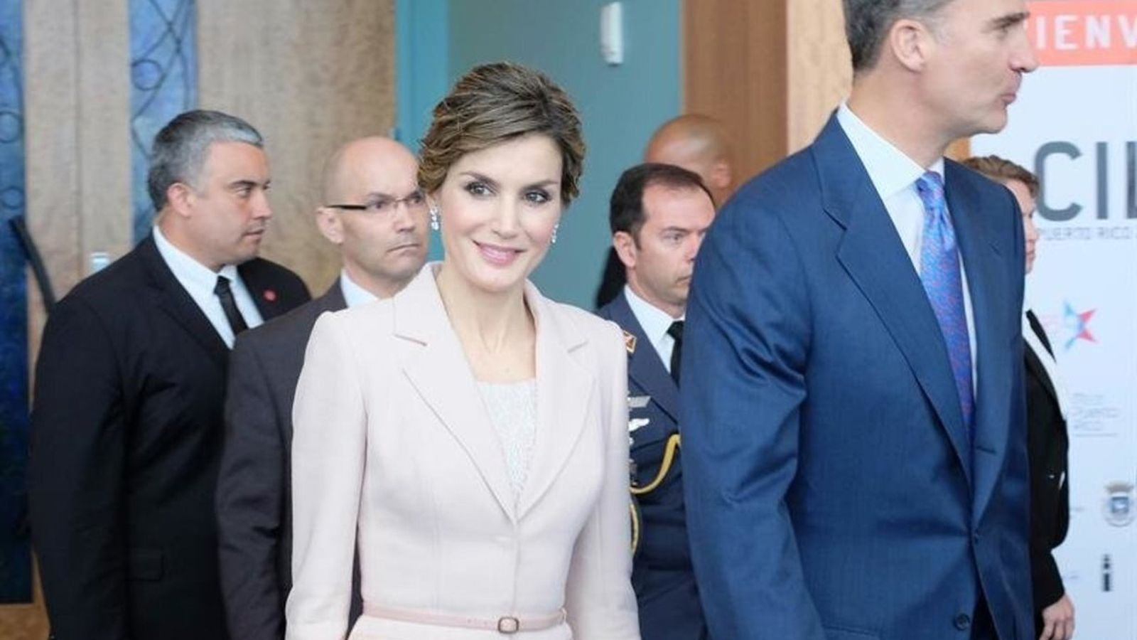 Don Felipe y Doña Letizia, en un evento público en 2019.