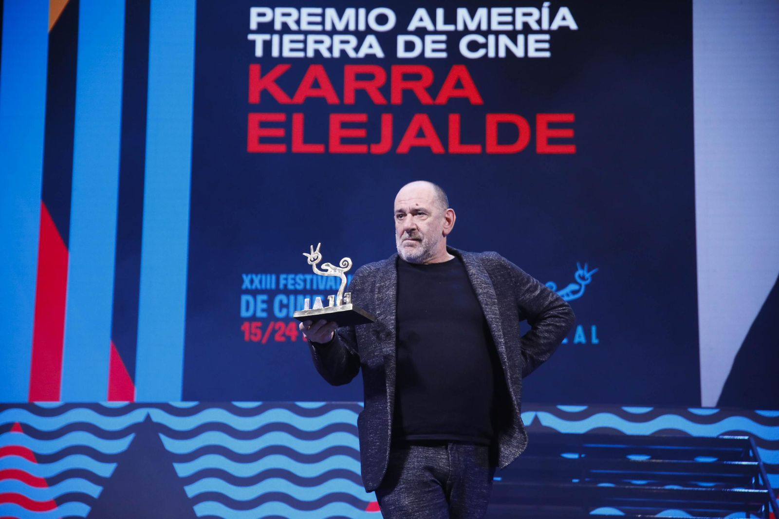 Las imágenes de la gala del Festival Internacional de Cine de Almería (Fical) con el premio 'Almería, tierra de cine' a Karra Elejalde
