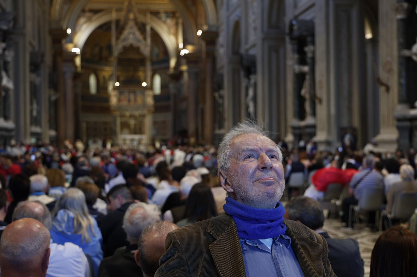 Las imágenes del viernes previo a la magna procesión en Roma del Cachorro y la Esperanza de Málaga
