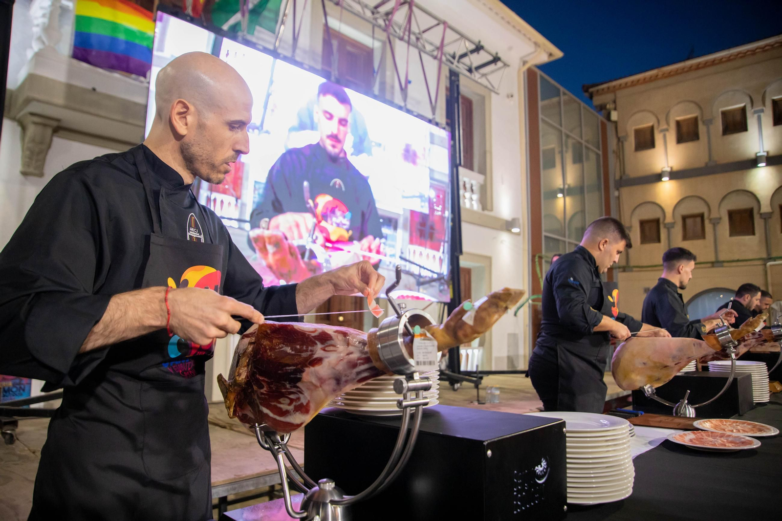 Concurso de cortadores de jamón en Serón, en imágenes