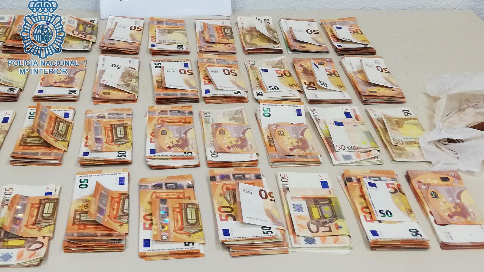 Los billetes recuperados.