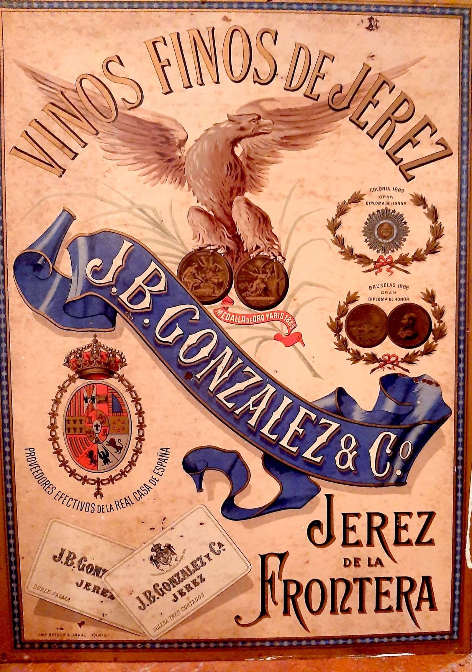 Cartel promocional impreso en París por Breger&Javal.