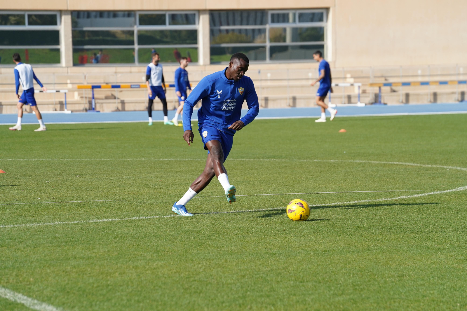 Lopy en un entrenamiento de esta semana en el anexo