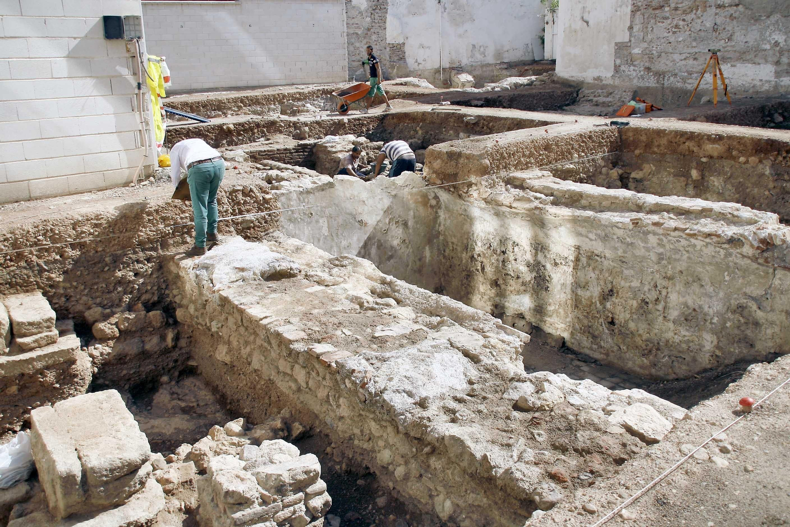 Prácticamente la totalidad del solar fue objeto de investigación arqueológica durante 2015.