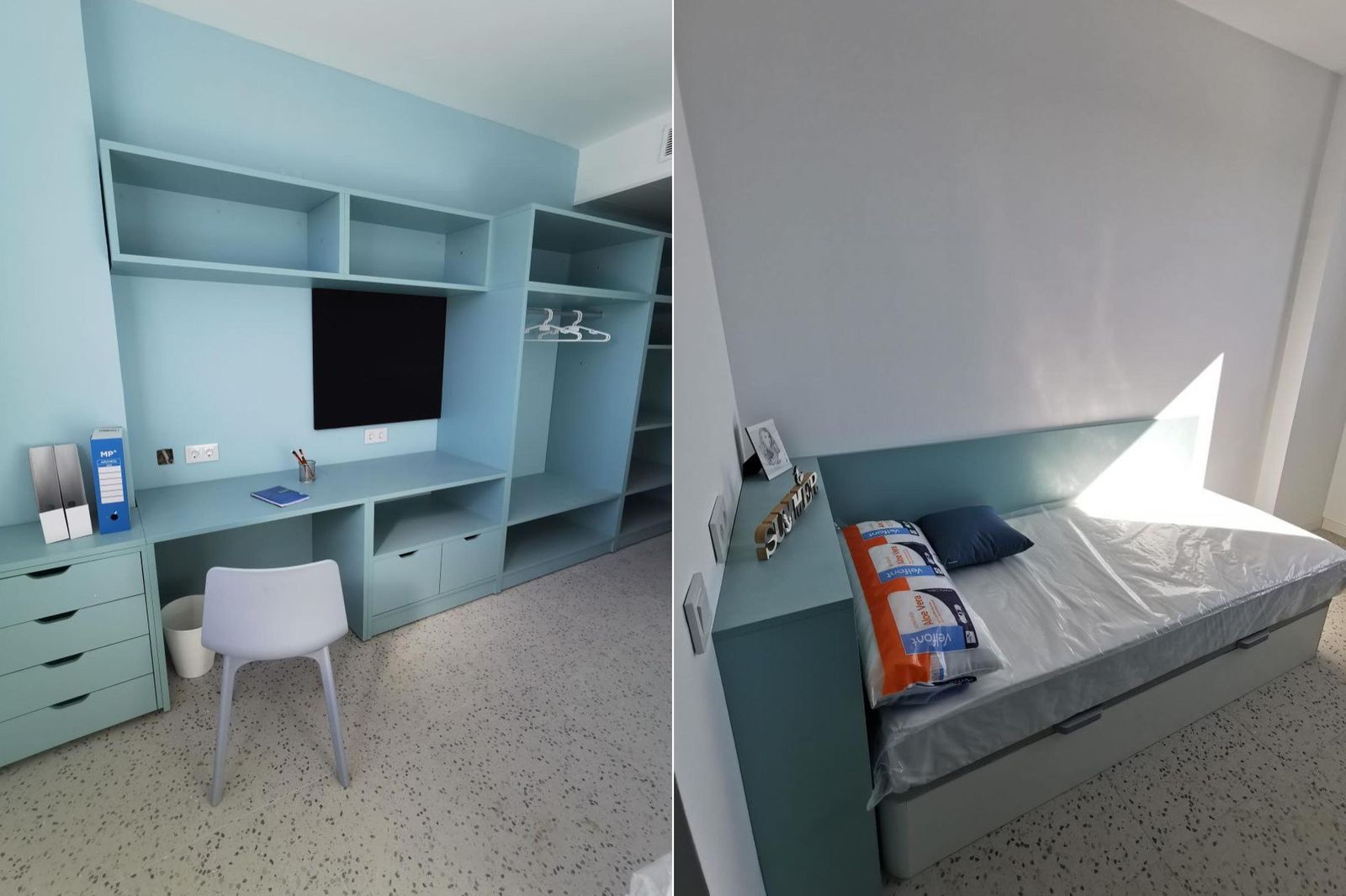 La residencia de estudiantes de Huelva, a punto de finalizar: Así son las primeras habitaciones