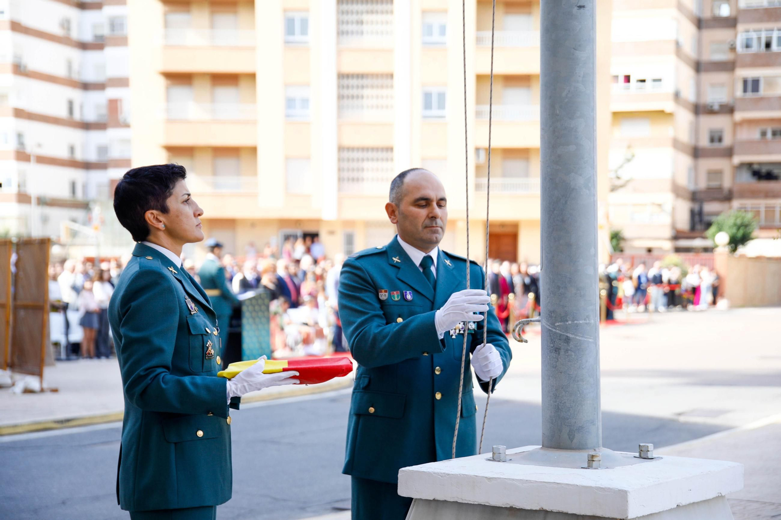 Los actos de la Guardia Civil en honor a la Virgen del Pilar, en imágenes