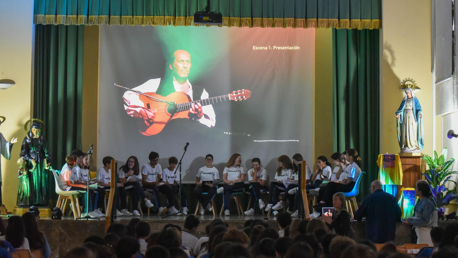 Flamenkoz, lectura de la obra en el  colegio Huerta de la Cruz, en imágenes