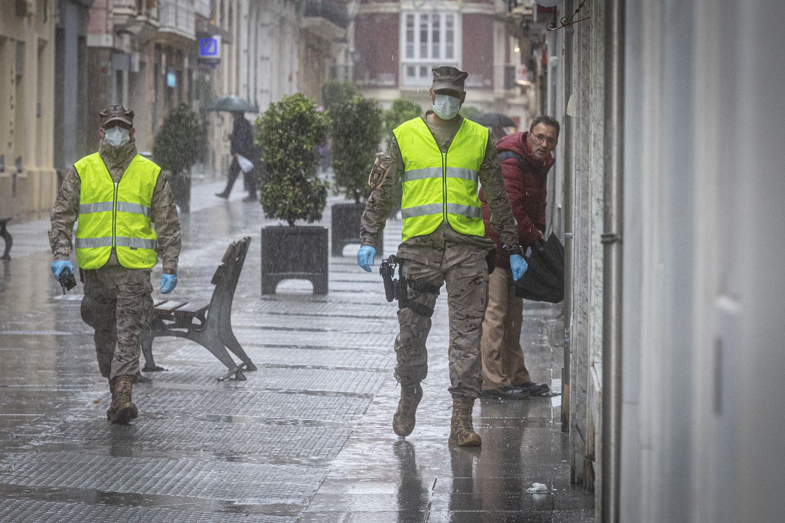 Presencia de ila Infanteria de Marina en Cádiz