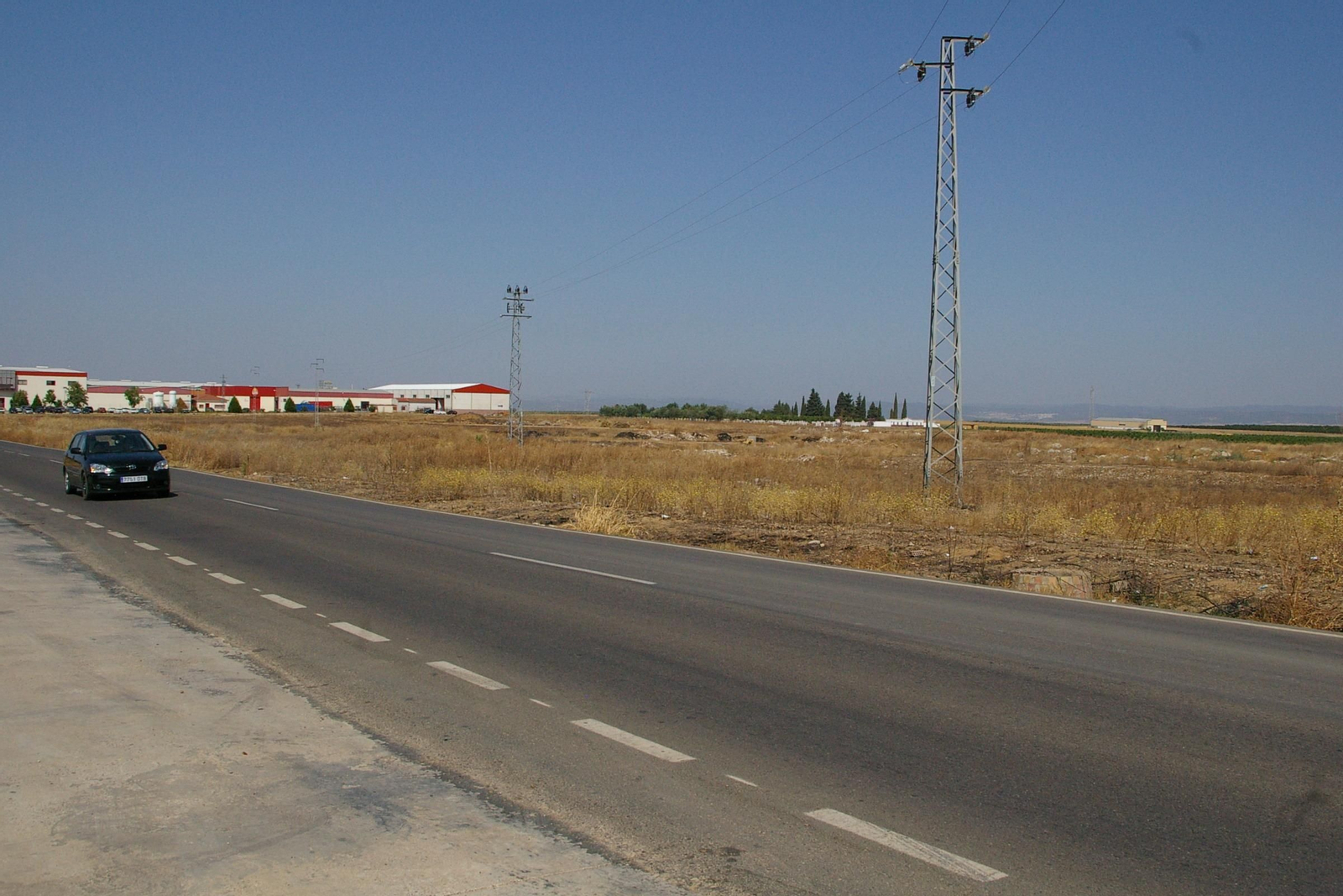 Suelo de la futura zona fabril de la Colonia.