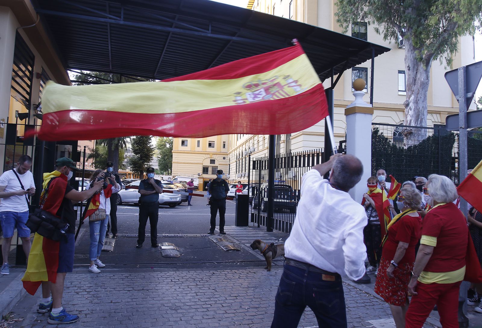 CONCENTRACION EN ERITAÑA EN FAVOR DE LA GUARDIA CIVIL
