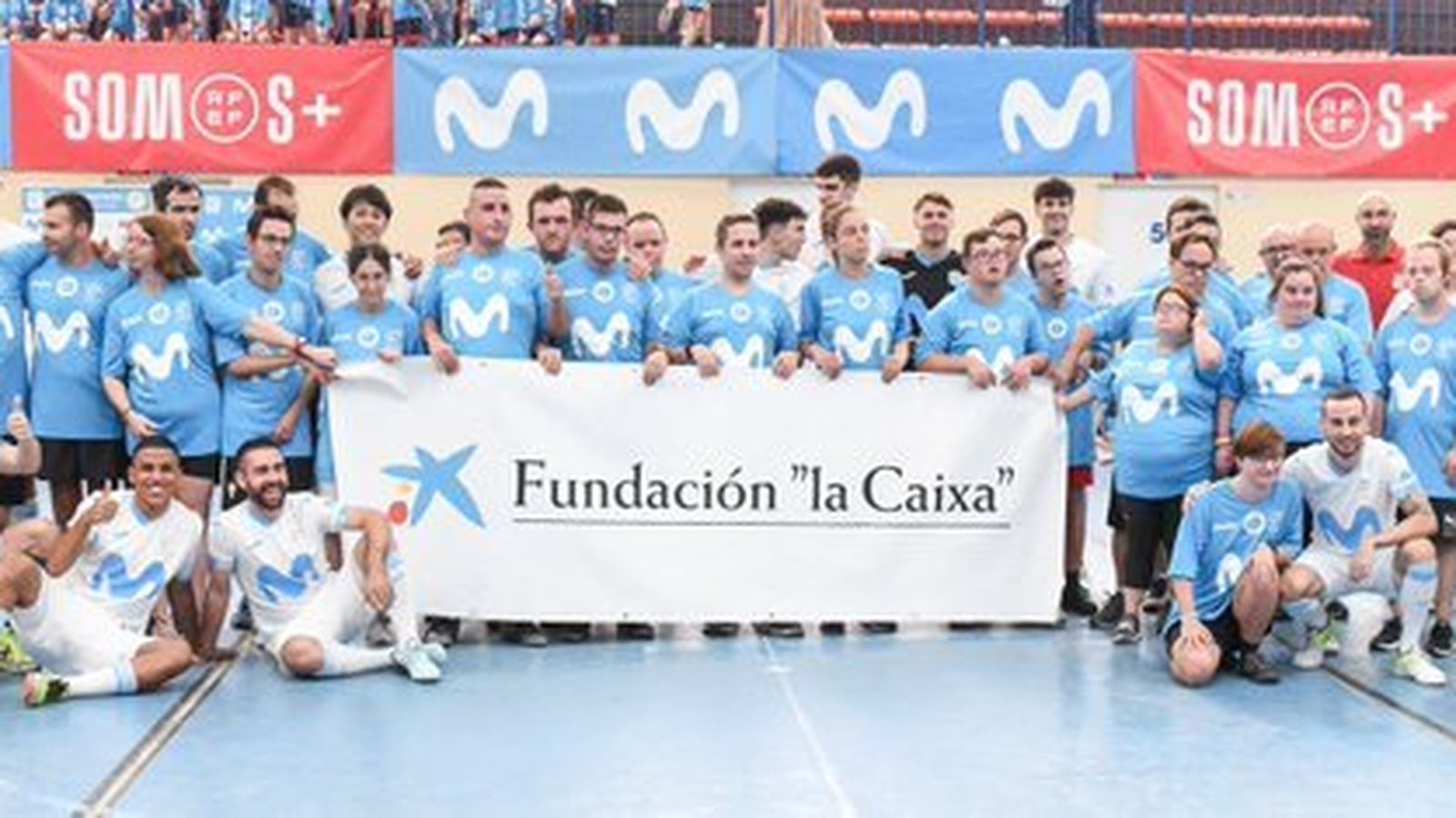 Los jugadores de Movistar Inter, durante su visita a Córdoba.