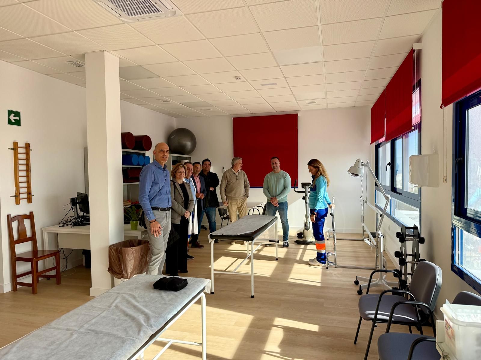 Sala de fisioterapia de uno de los centros de salud de Distrito Almería