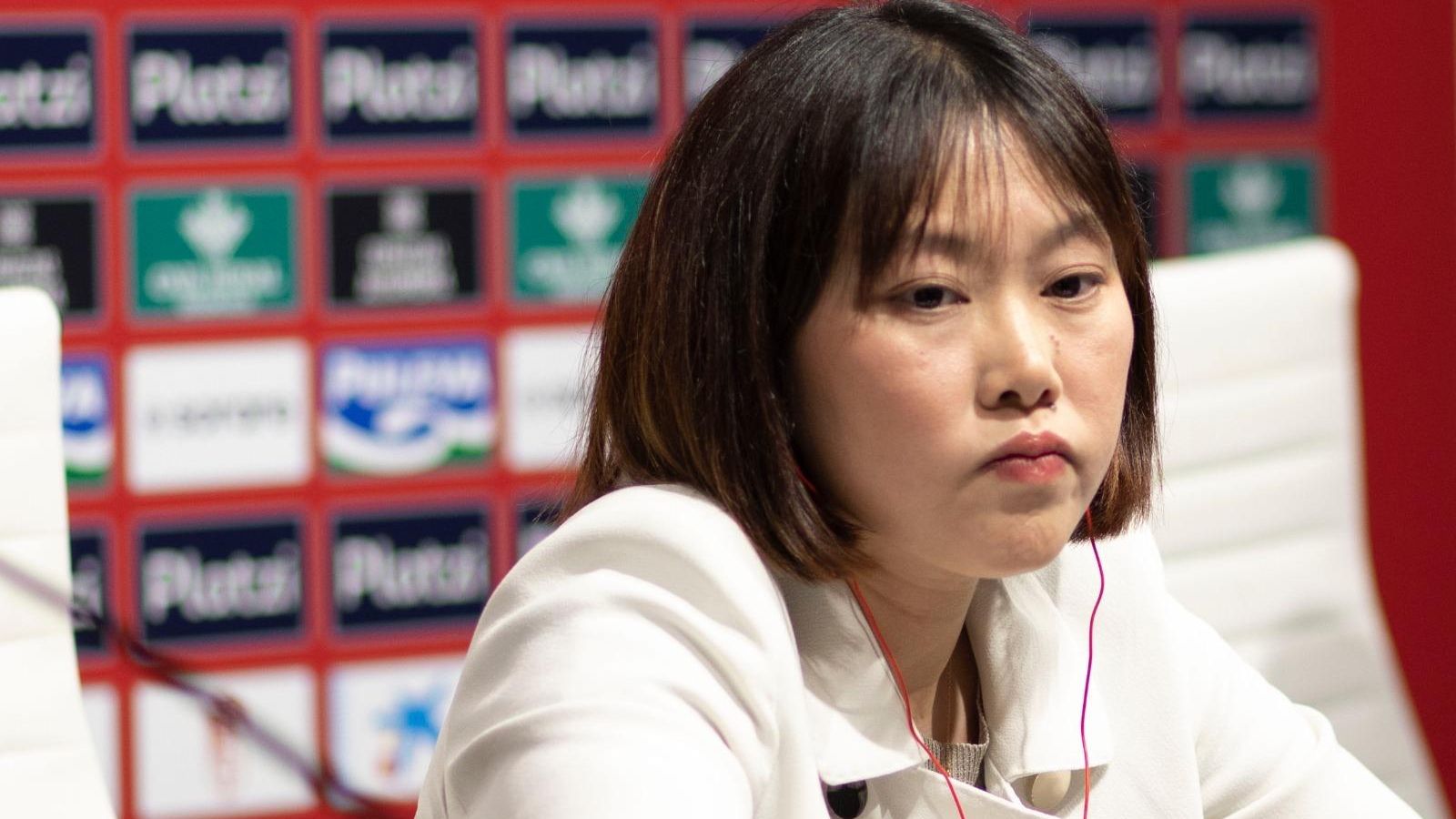 Sophia Yang durante la rueda de prensa en Los Cármenes.