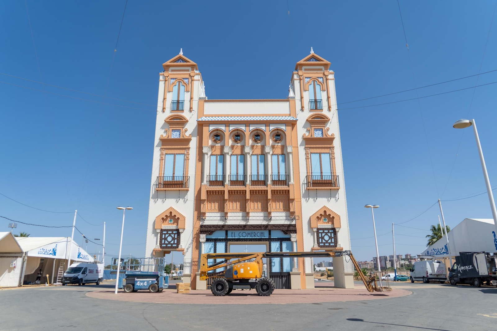 Imágenes de las Fiestas Colombinas días antes de su inauguración