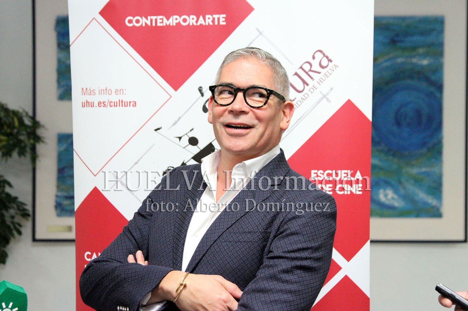 Boris Izaguirre presenta "Tiempo de Tormentas" en la Universidad de Huelva, en imágenes
