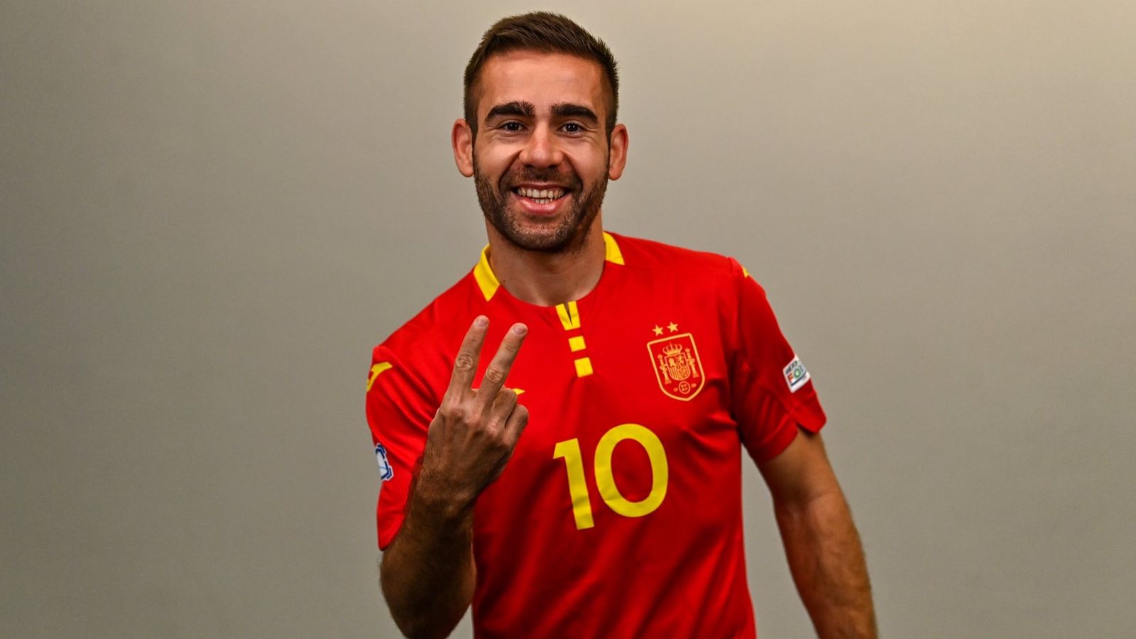El montoreño Cecilio Morales luce los colores de la selección española.