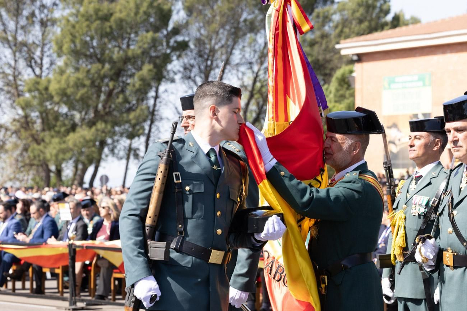 Jura de bandera de la 130ª promoción de guardias civiles de la Academia de Baeza