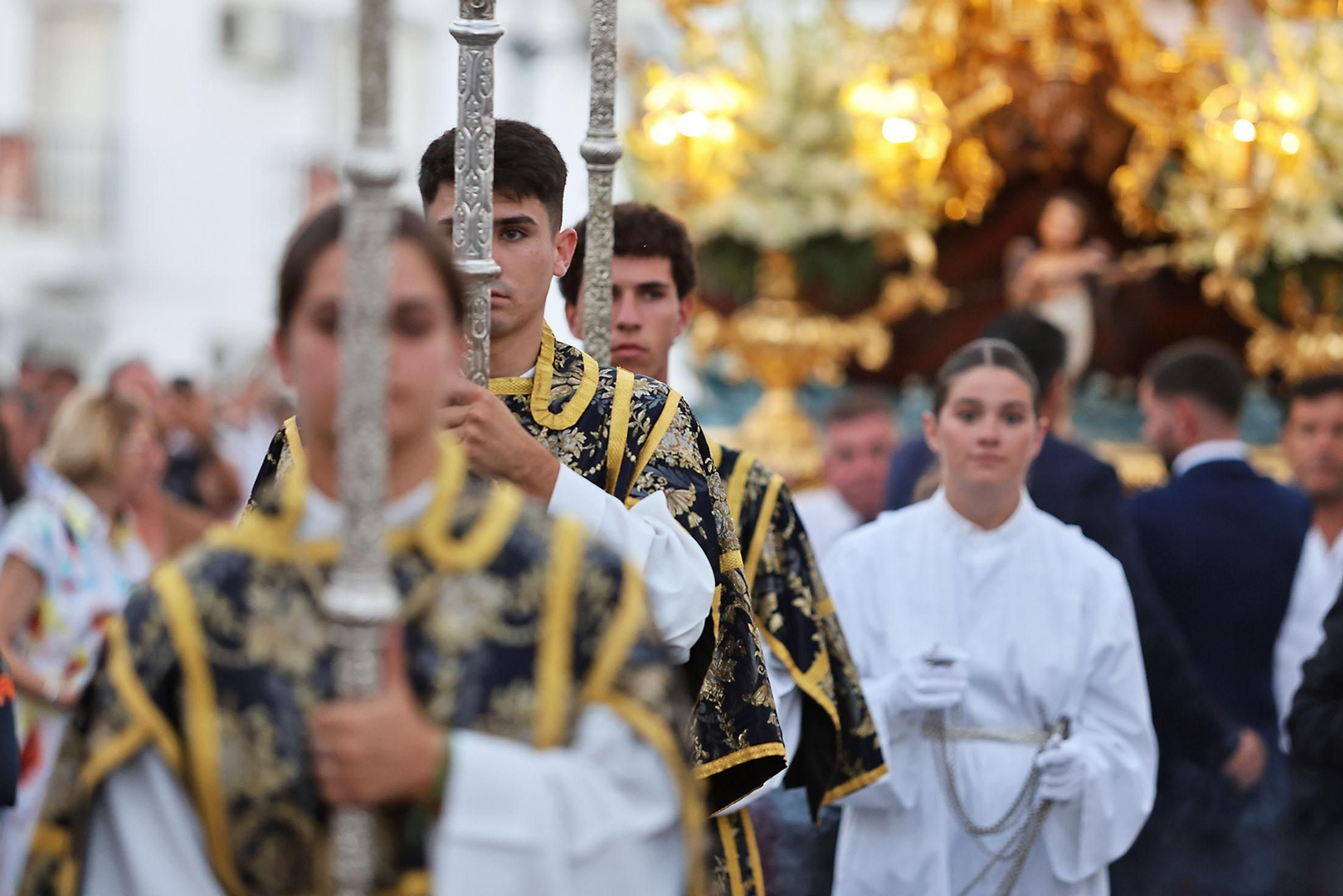 Imágenes de la procesión de Nuestra Señora de los Milagros en Palos de la Frontera Imágenes de la procesión de Nuestra Señora de los Milagros en Palos de la Frontera