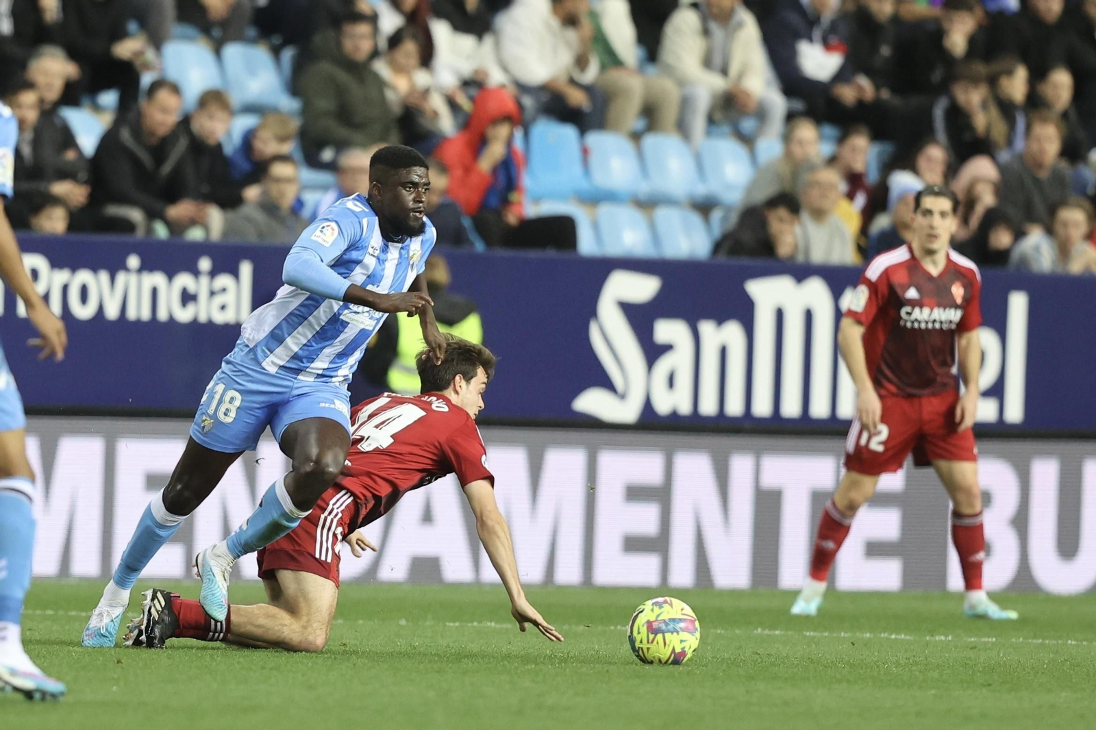 El Málaga CF-Zaragoza, en fotos