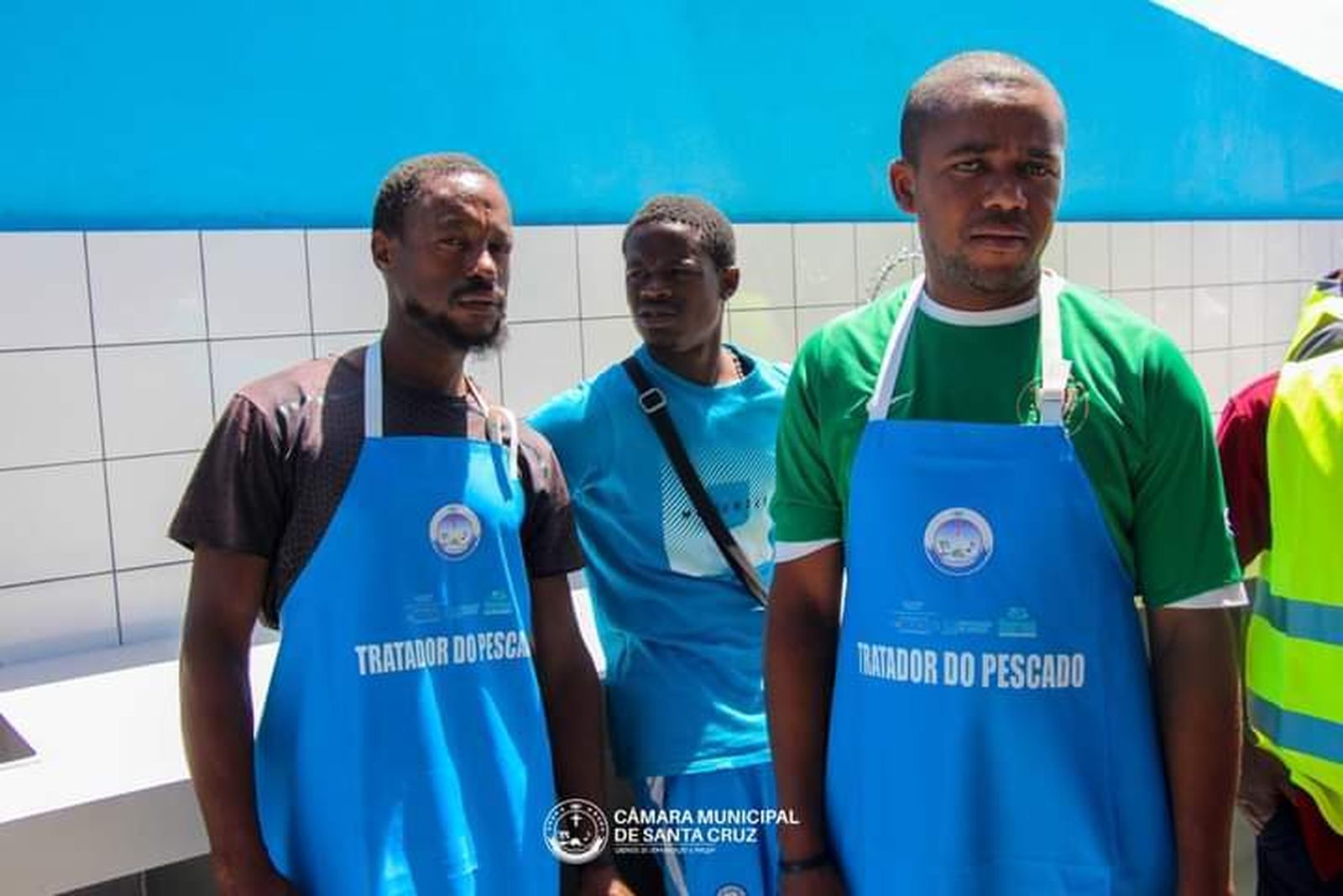 Trabajadores del sector pesquero de Santa Cruz (Cabo Verde)