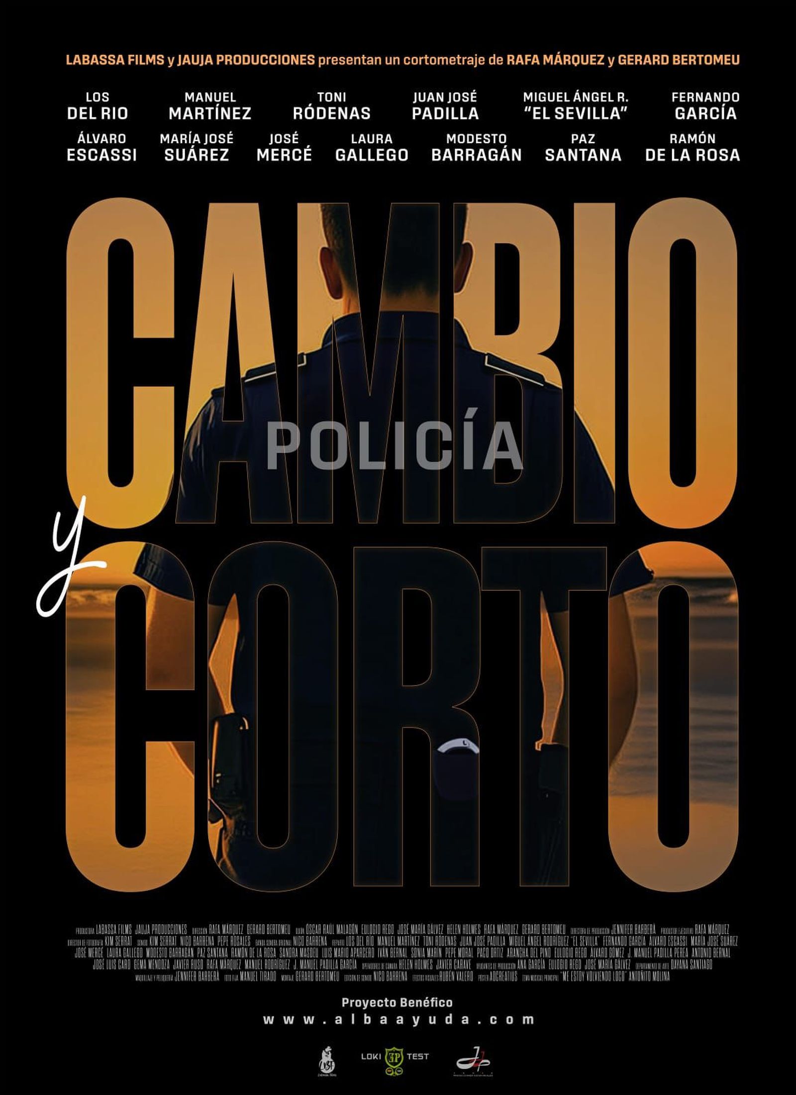 Detalle del cartel del cortometraje.