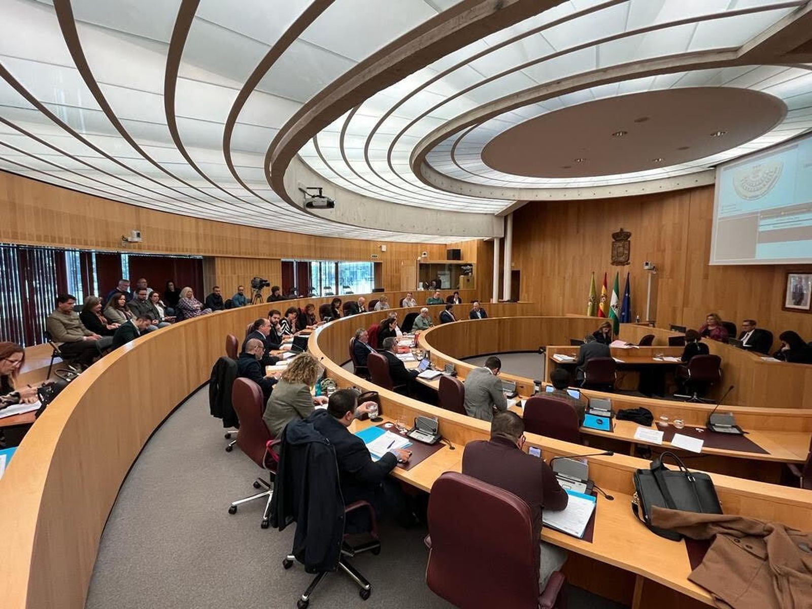 Imagen del pleno ordinario de Febrero en la Diputación de Granada