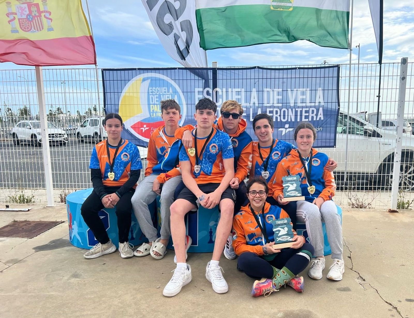 Pódium de la travesía Aguass de Palos Ciparsa.