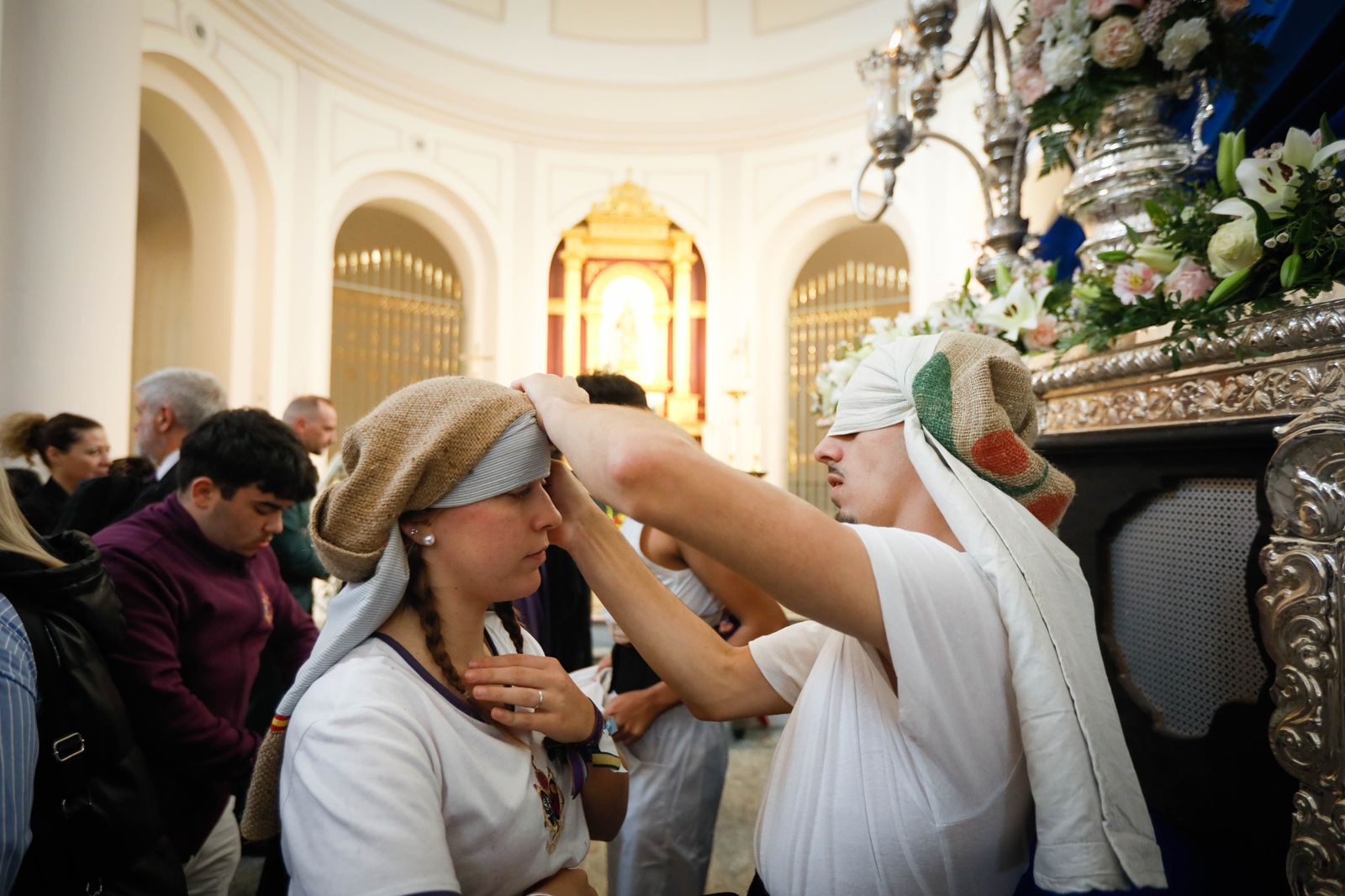 La procesión del Encuentro, en imágenes