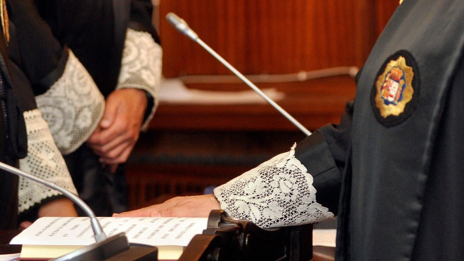 Un juez, en su toma de posesión.