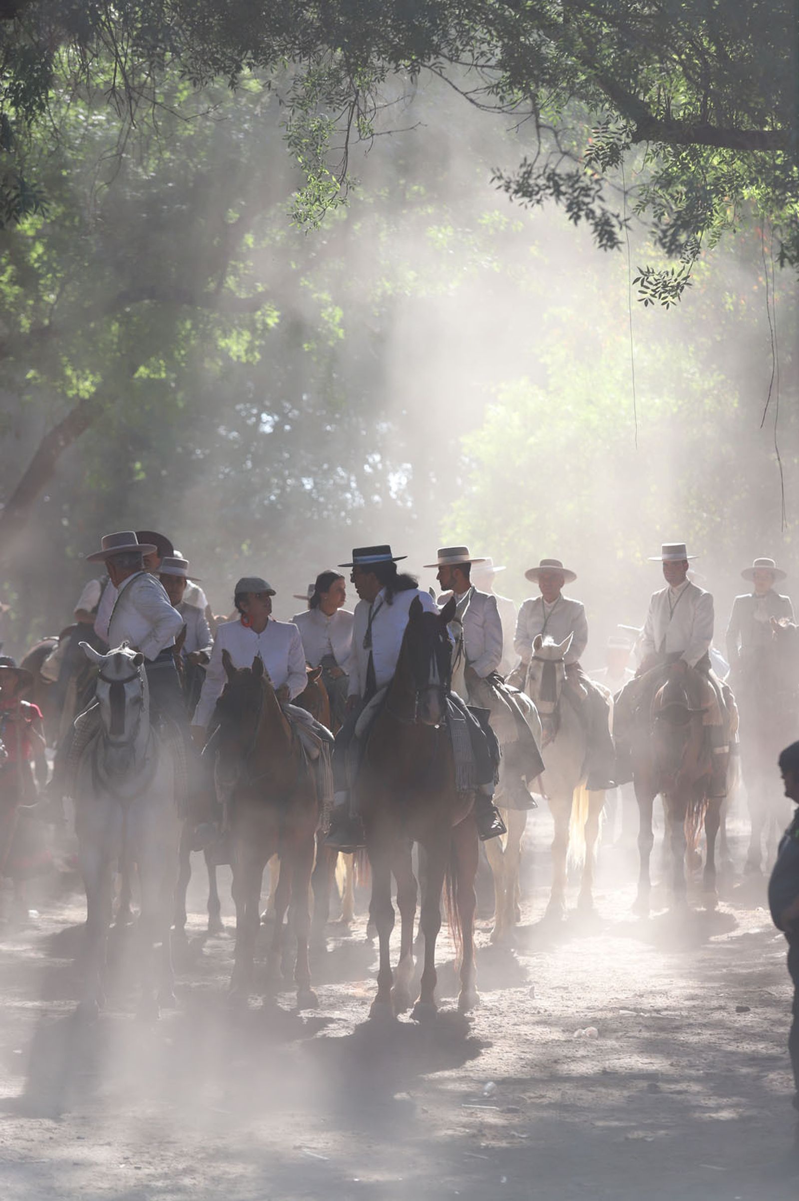 Imágenes de la Hermandad del Rocío de Huelva en la charca