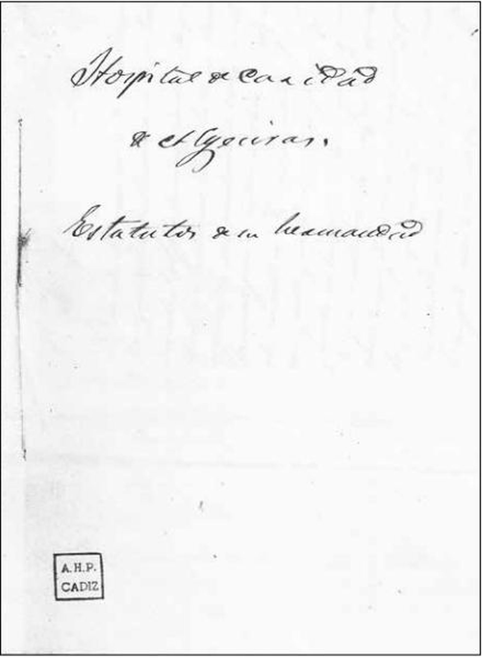 La portada de las constituciones del Archivo Histórico Provincial. AHPC