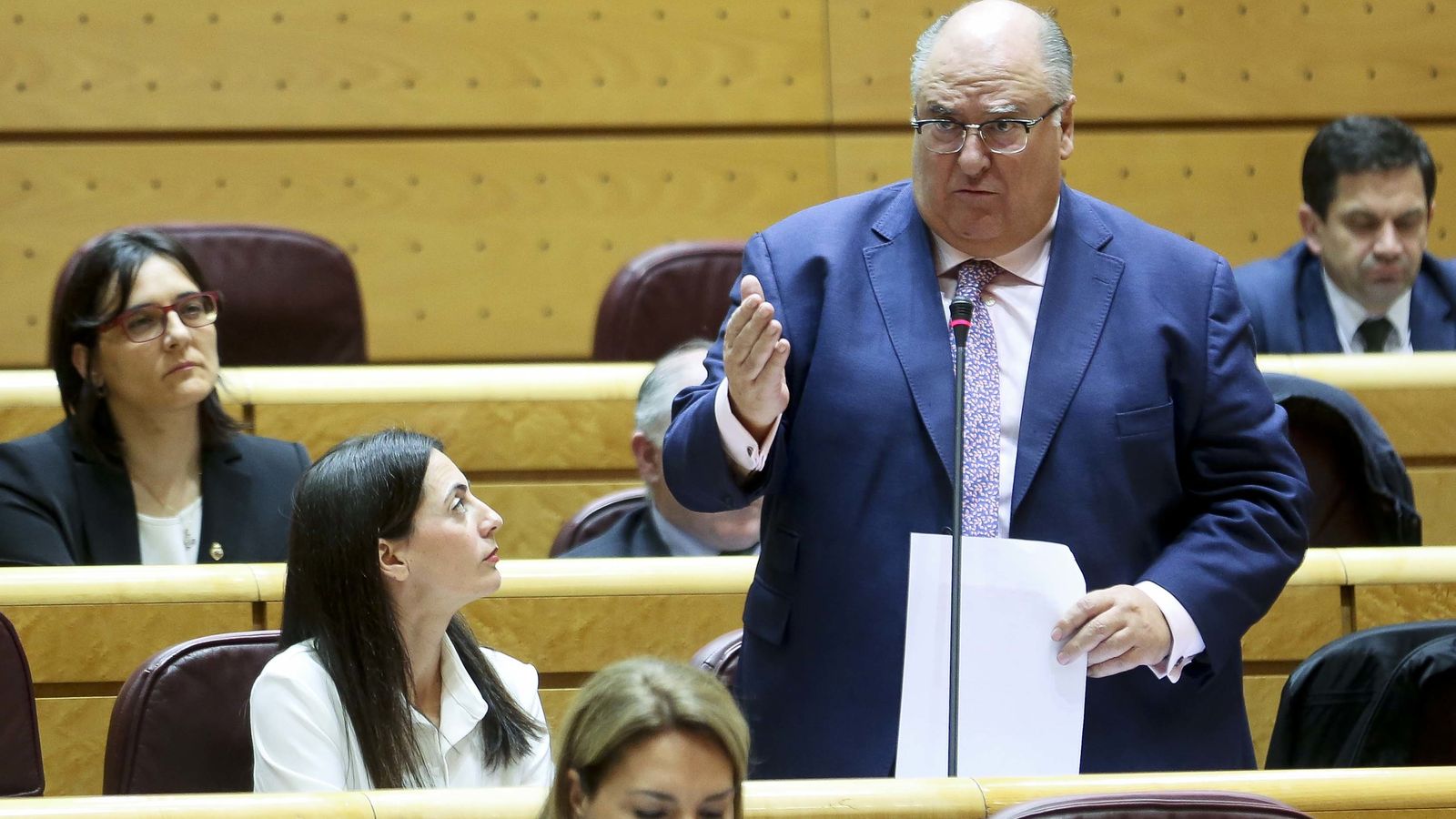 Eugenio Gonzálvez, en el Senado.