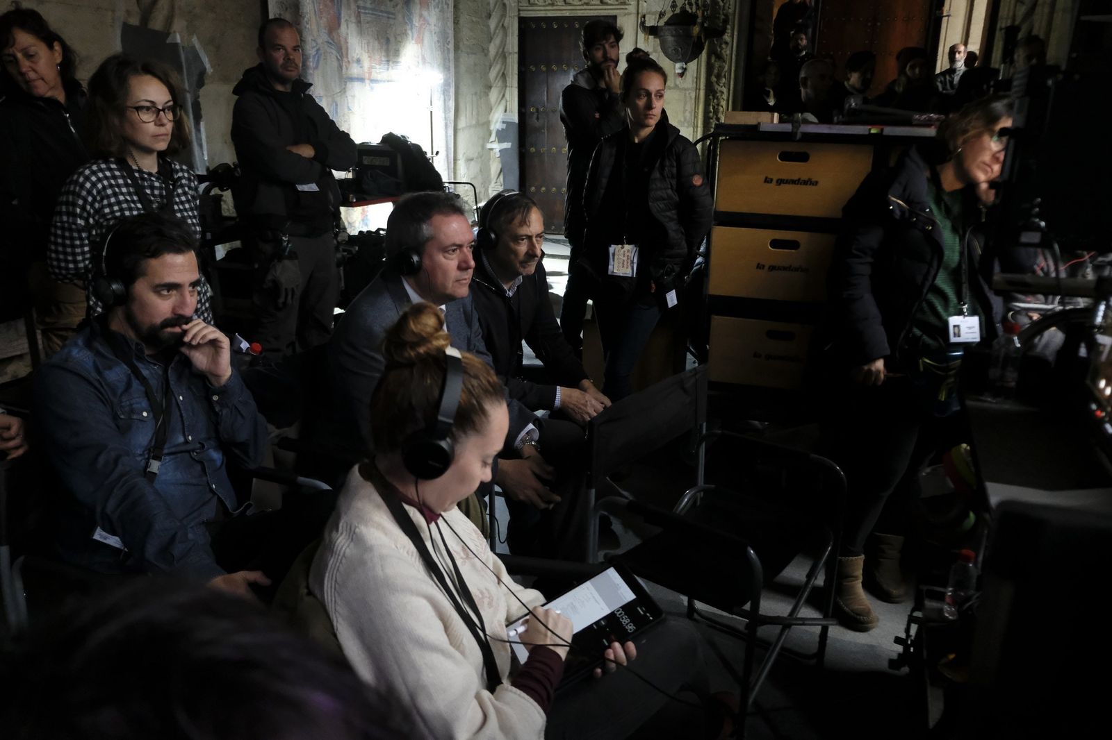 Espadas visita el set de rodaje de 'La Peste'