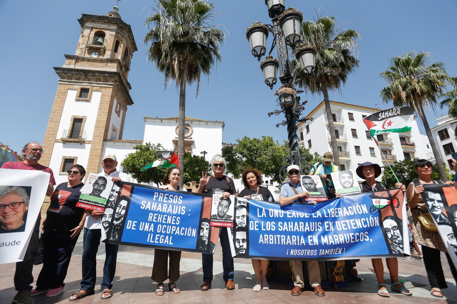 Las fotos de la concentración por los presos políticos saharauis en Algeciras