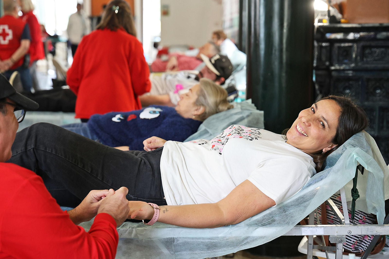 Imágenes de la primera macrocolecta de sangre de este año en Huelva