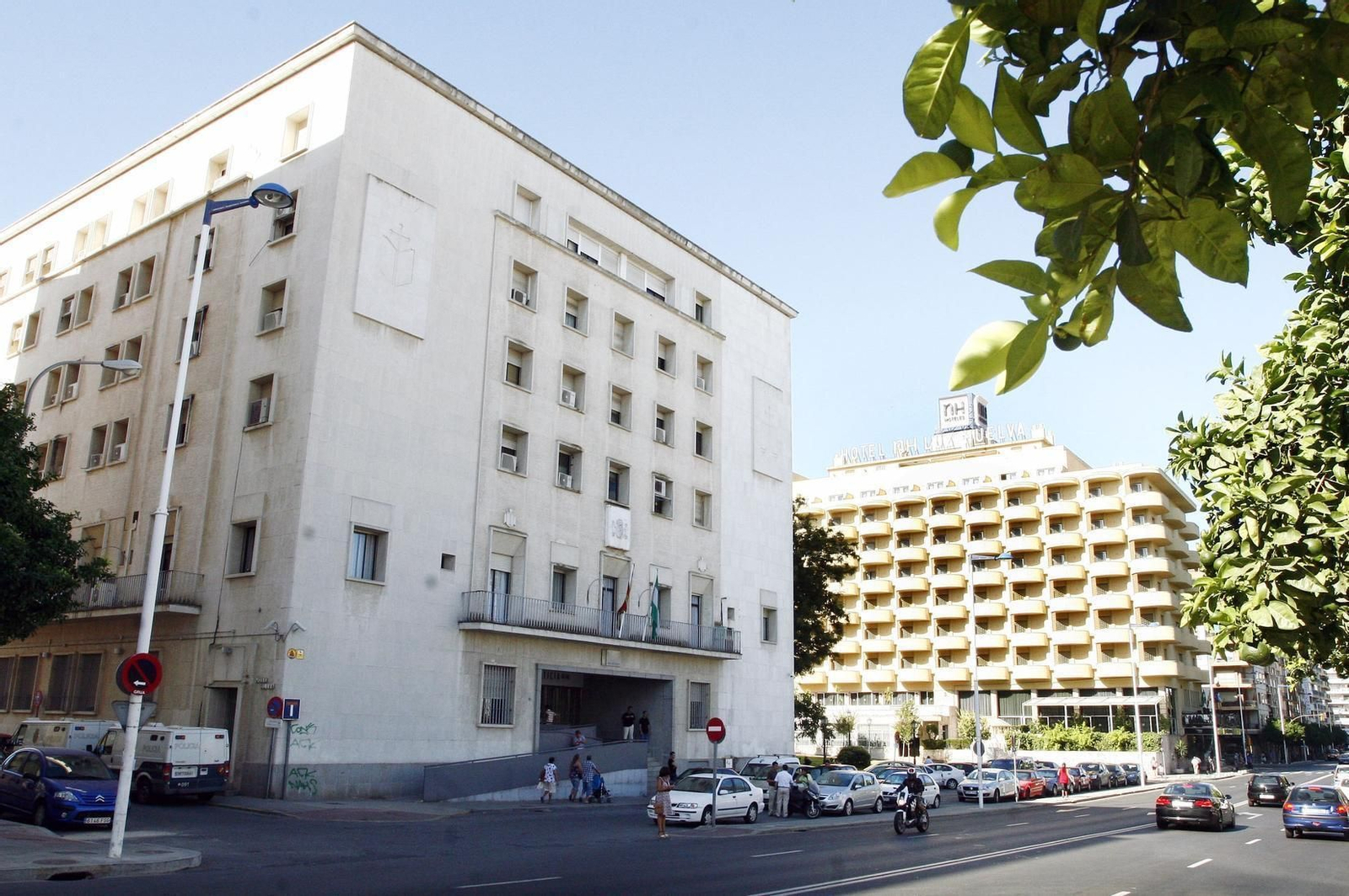 El Palacio de Justicia de Huelva, en la Alameda Sundheim.