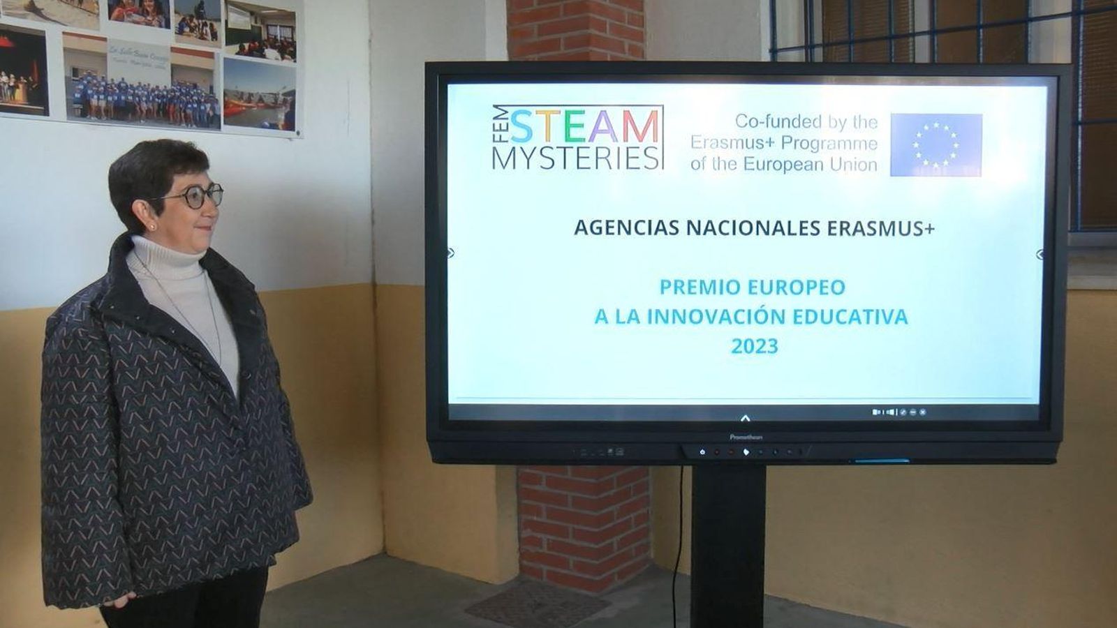 La profesora Ana Serradó lidera el proyecto en el centro La profesora Ana Serradó lidera el proyecto en el centro
