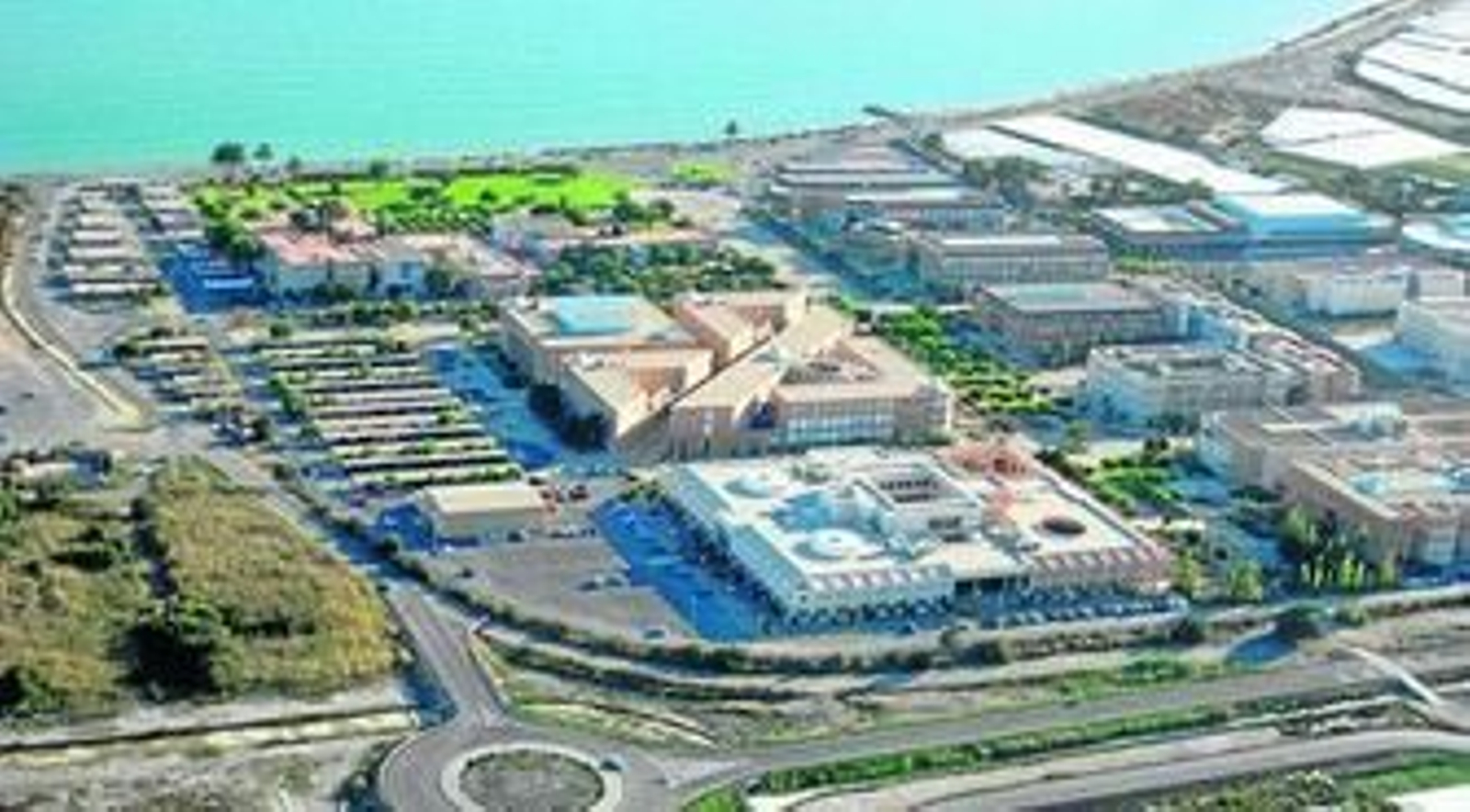 Vista aérea del campus de La Cañada que participa en el proyecto de Campus agroalimentario CEIA3.