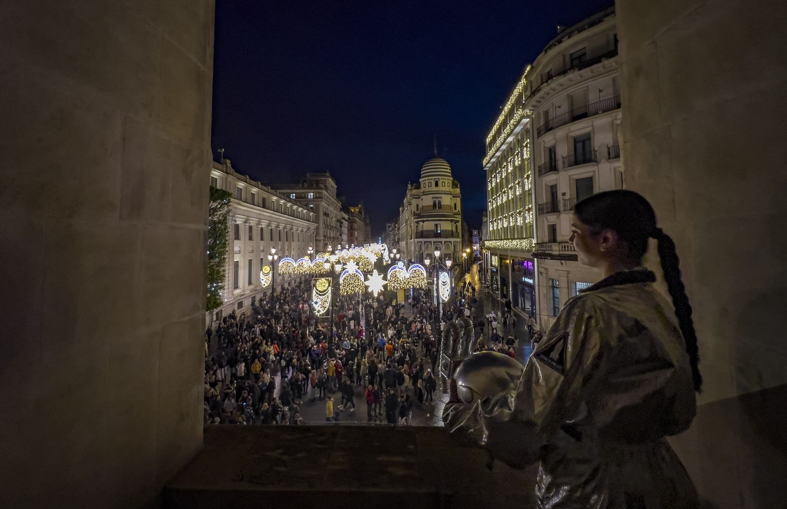 Las imágenes del alumbrado de Navidad en Sevilla