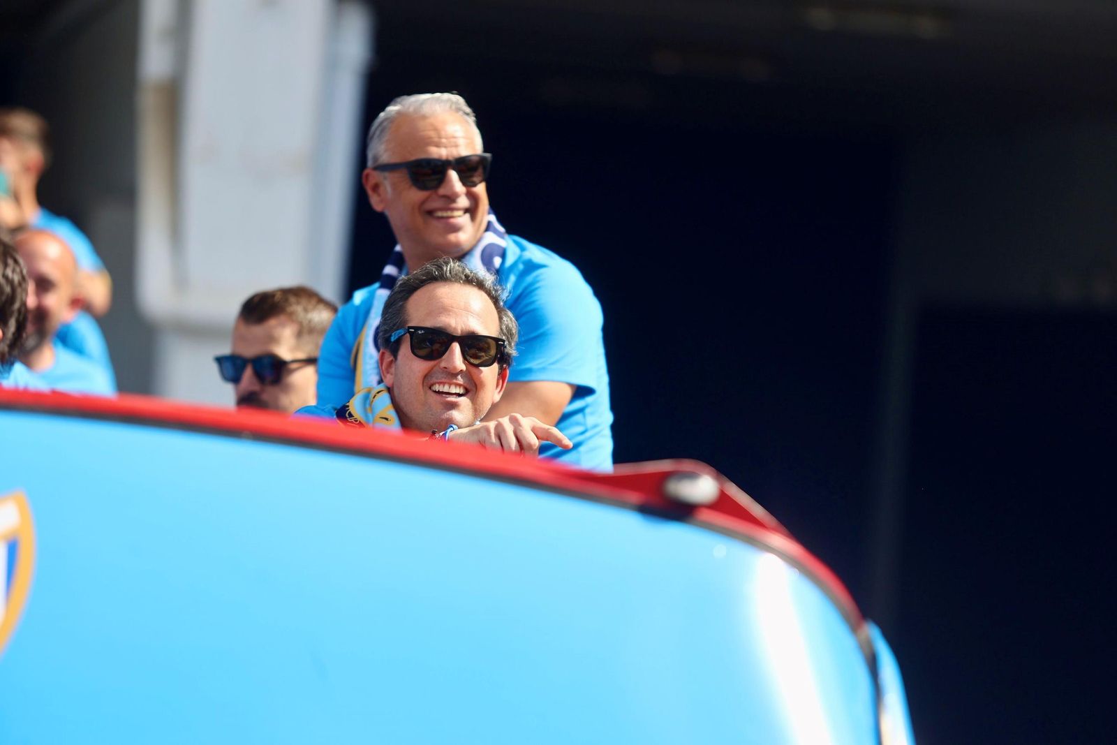 Kike Pérez y Sergio Pellicer, en la celebración.