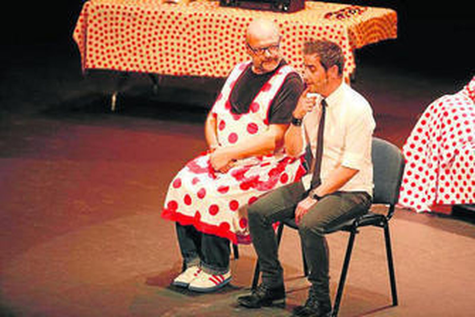 Manolo Medina y Javier Vallespín el sábado en Roquetas.