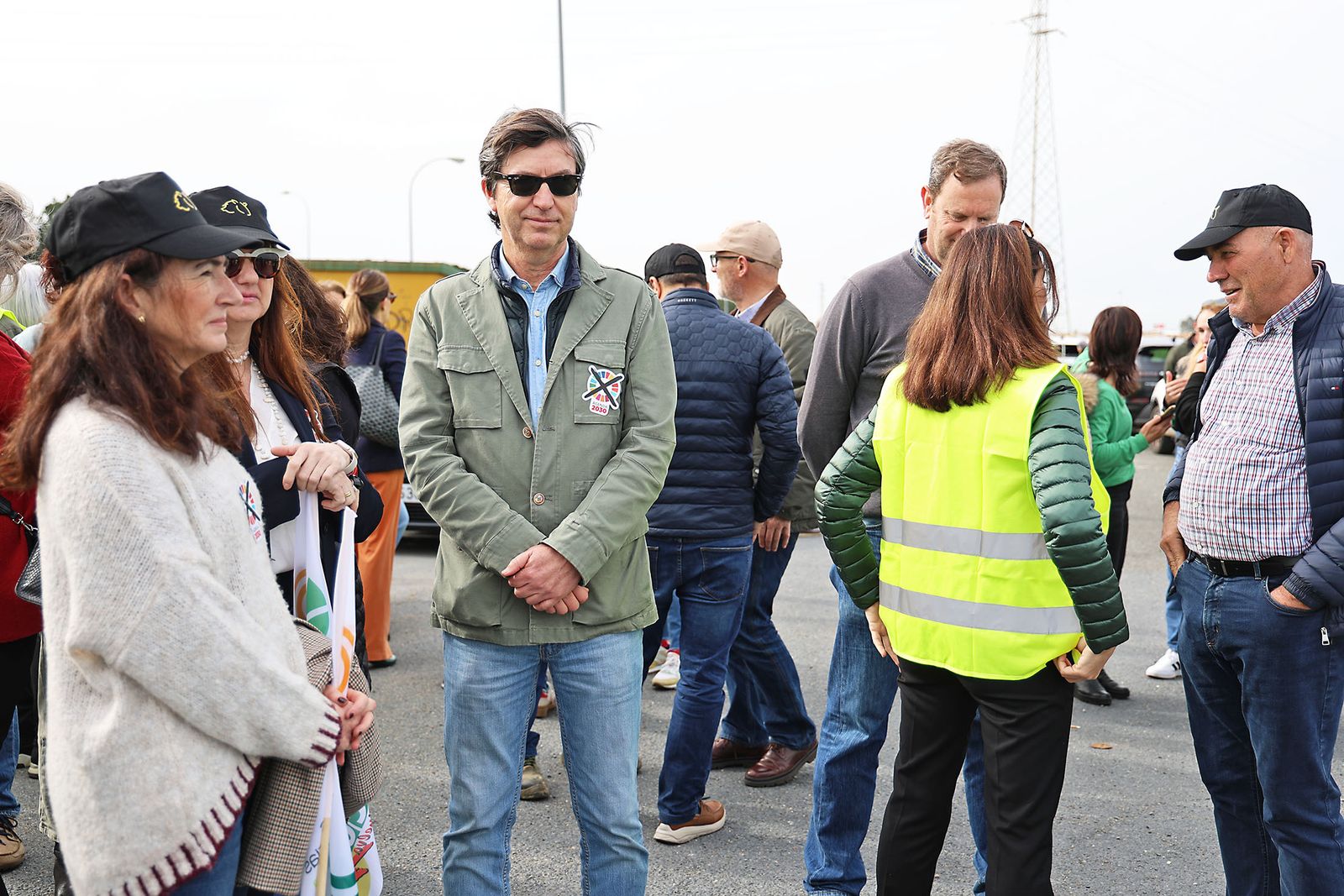 Imágenes de la multitudinaria tractorada de los agricultores en Huelva