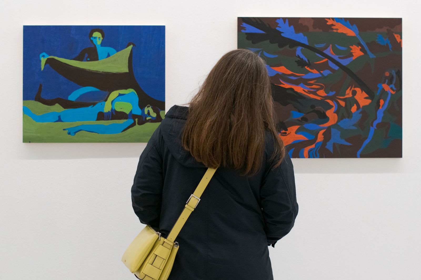 Obras de la exposición de Cristóbal Quintero en Birimbao.