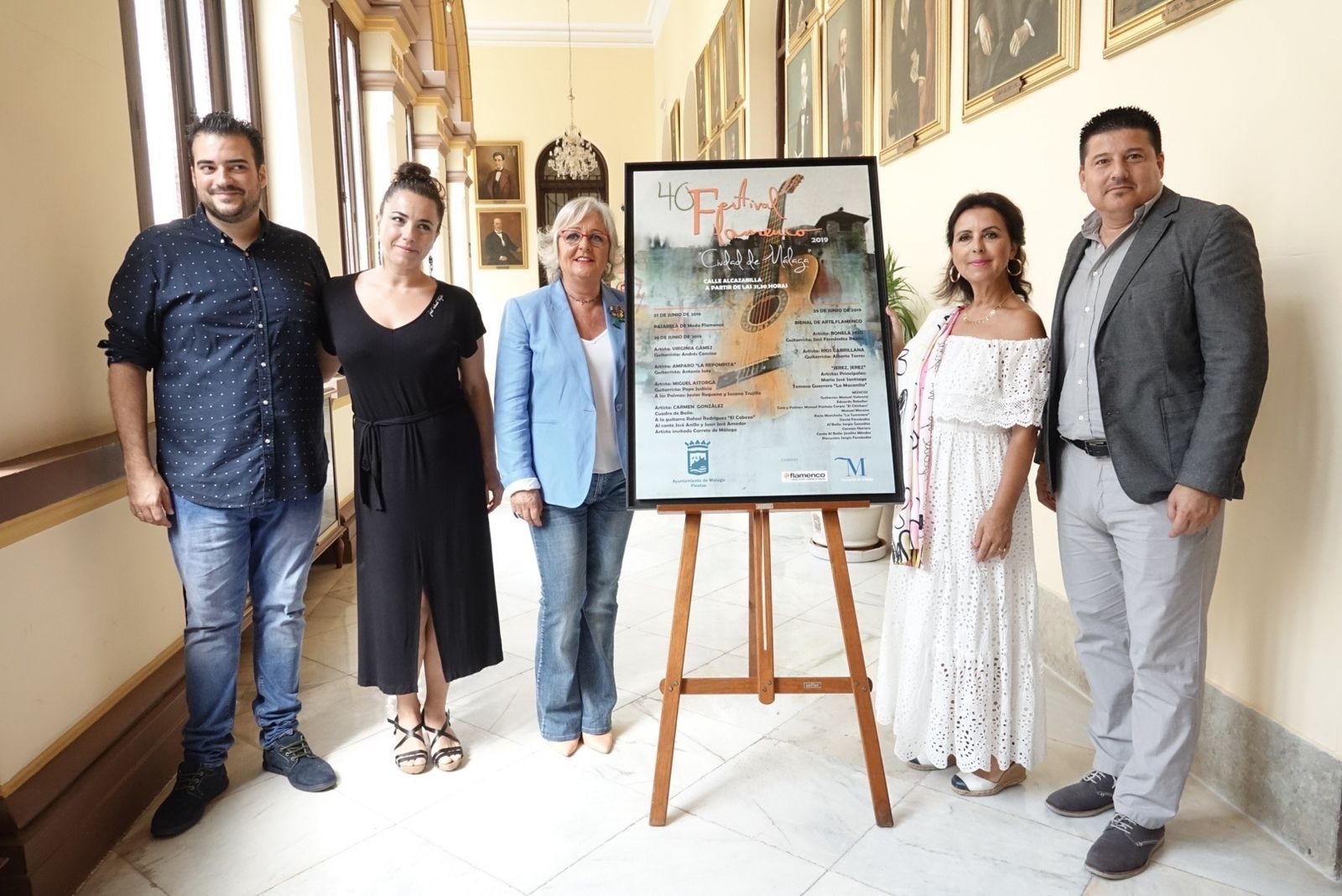 Presentación del Festival de Flamenco Ciudad de Málaga, este martes, en el Ayuntamiento.