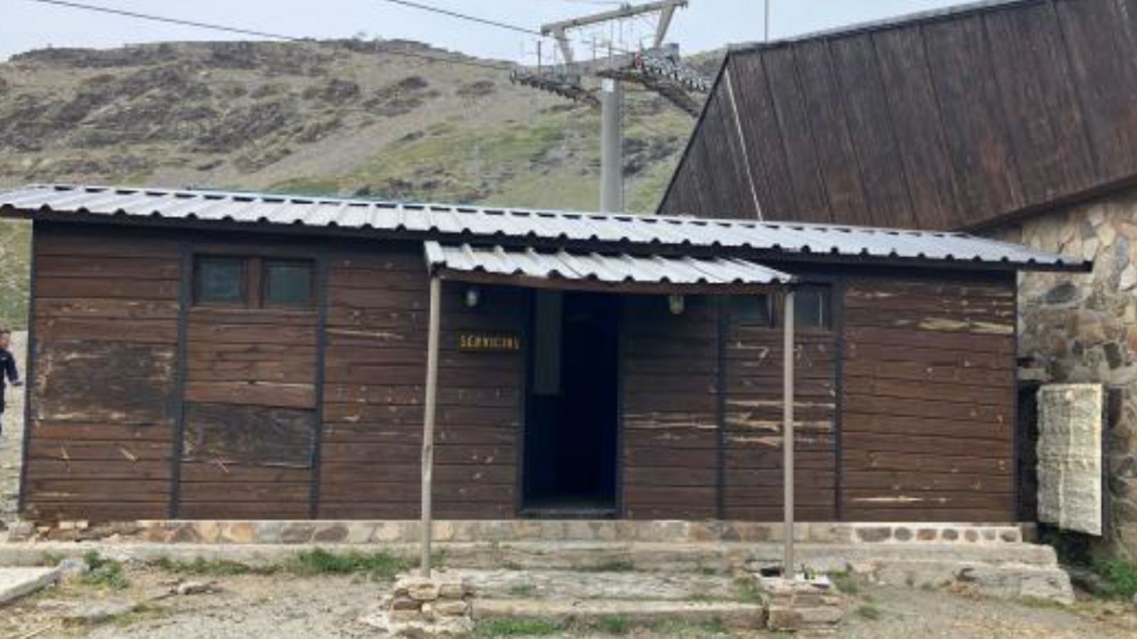 Estado actual del edifico de los aseos