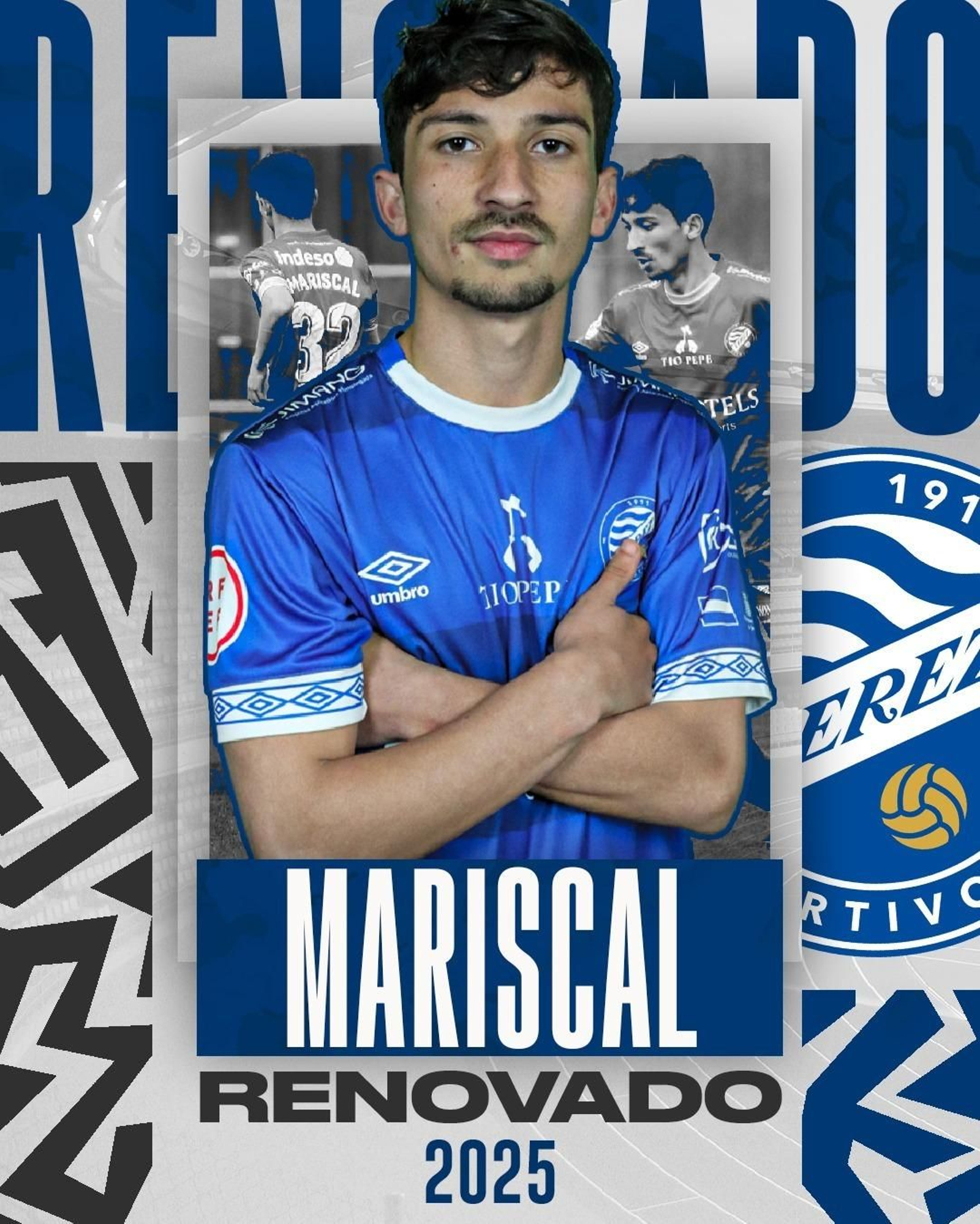Mariscal, dos años más de azulino. Mariscal, dos años más de azulino.