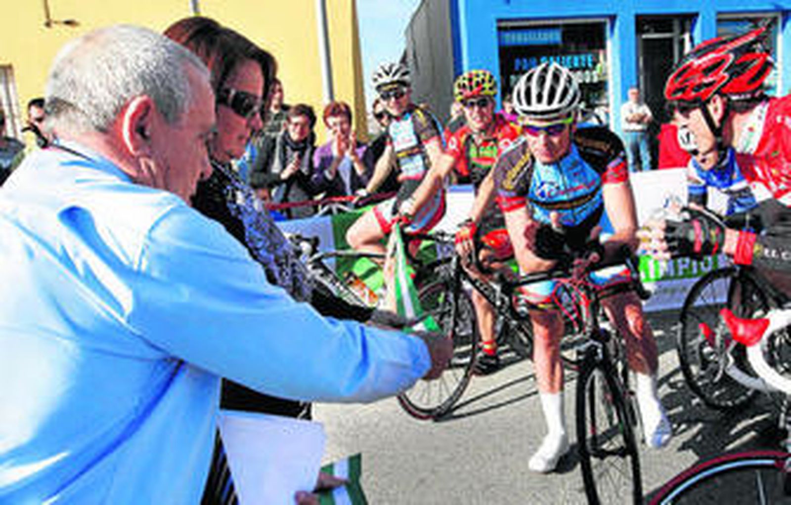 Momentos antes del inicio de la carrera.