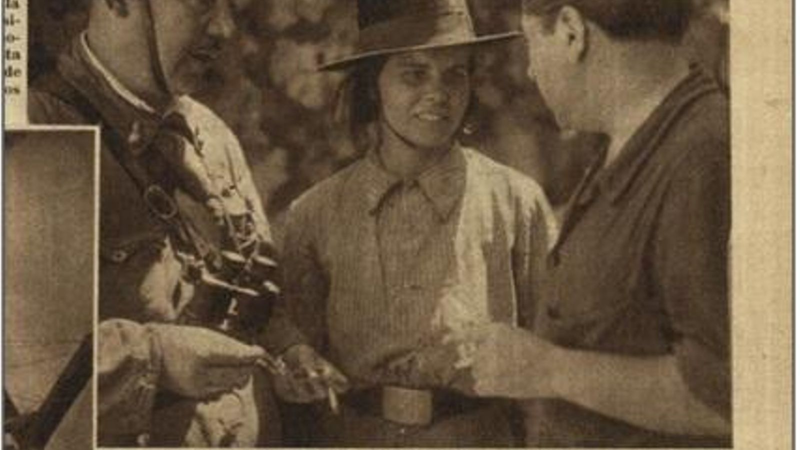 Miliciana en Montoro, en agosto de 1936.