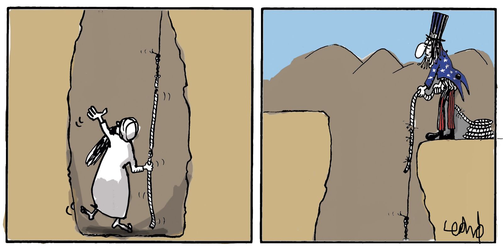 Viñeta de León Granda